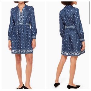 Kate Spade Denim Bandana Dress size 10 NWT
